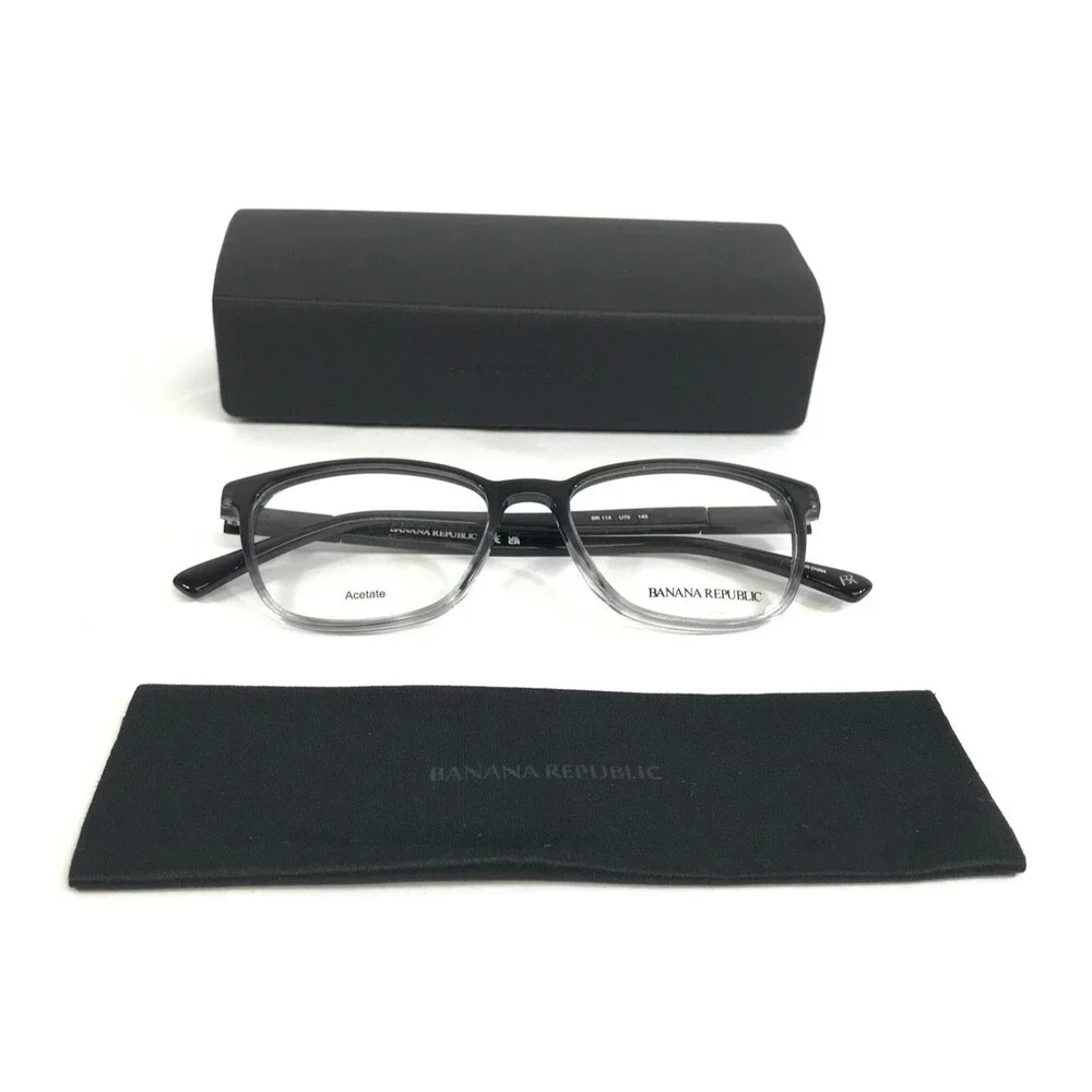 Banana Republic Eyeglasses Frame BR114 U76 Black Fade Cat Eye Full Rim 52-17-145